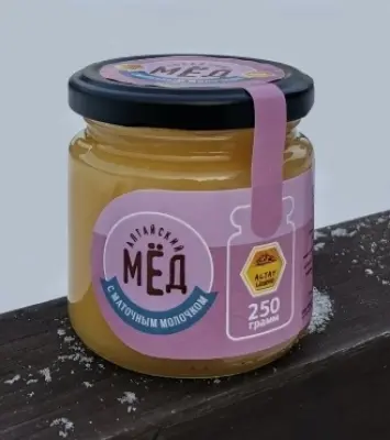 С МАТОЧНЫМ МОЛОЧКОМ, Алтайский натуральный мед